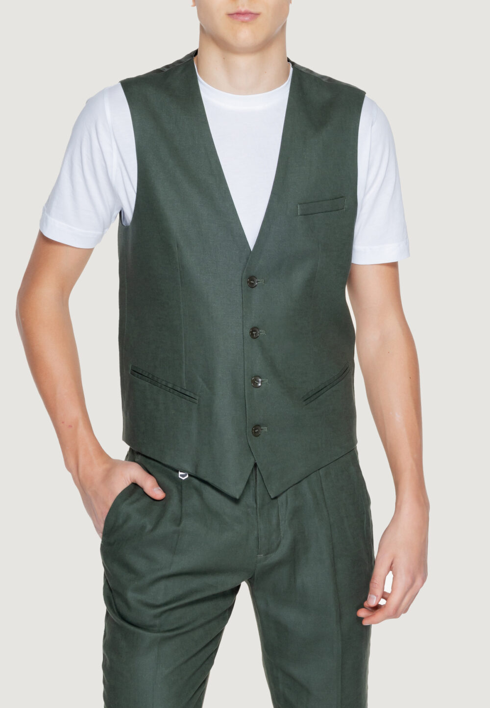 Gilet da completo Antony Morato Verde Oliva - Foto 1