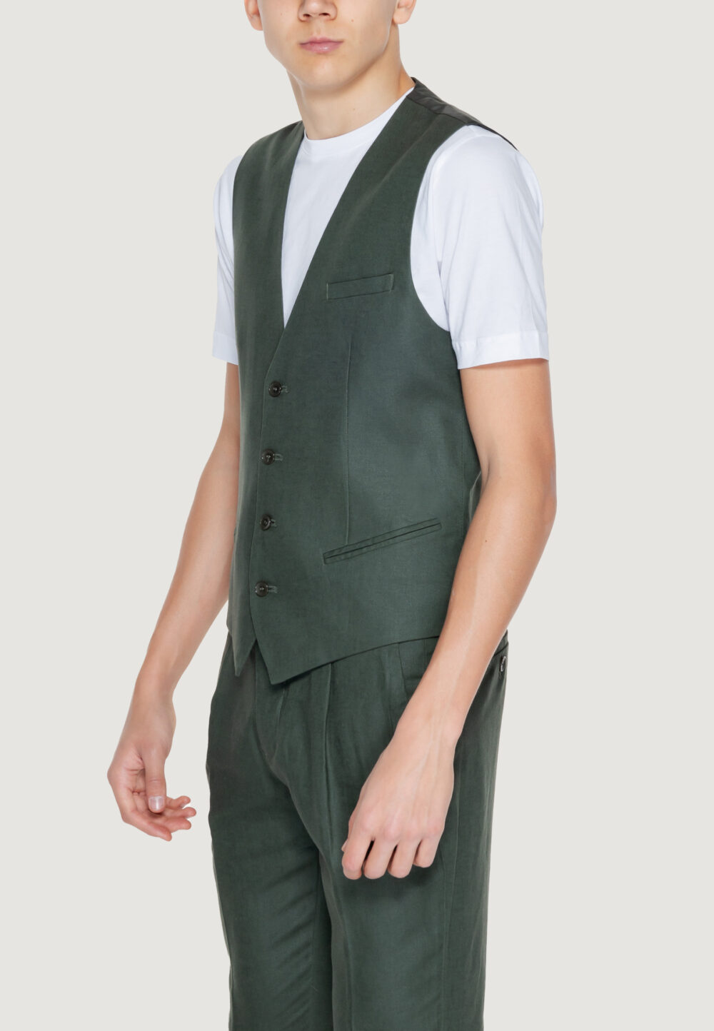 Gilet da completo Antony Morato Verde Oliva - Foto 3