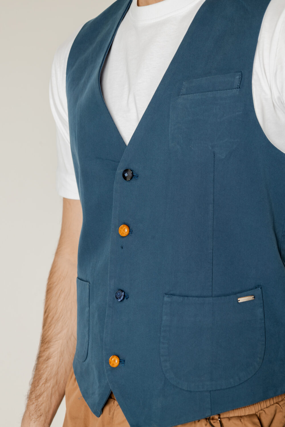 Gilet Casual Gianni Lupo Blu - Foto 4