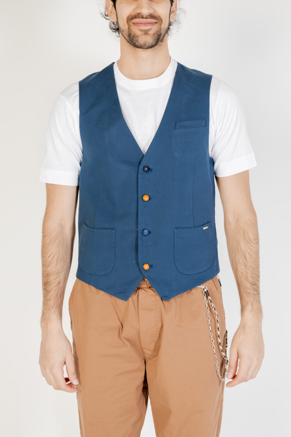 Gilet Casual Gianni Lupo Blu - Foto 7