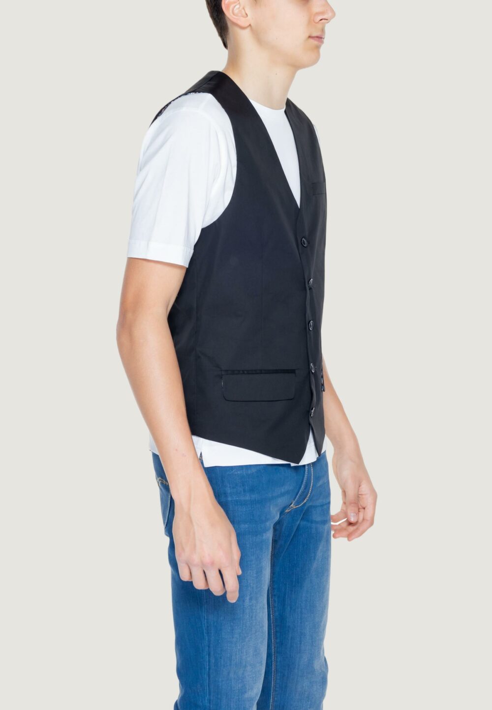 Gilet Casual Gianni Lupo Nero - Foto 3