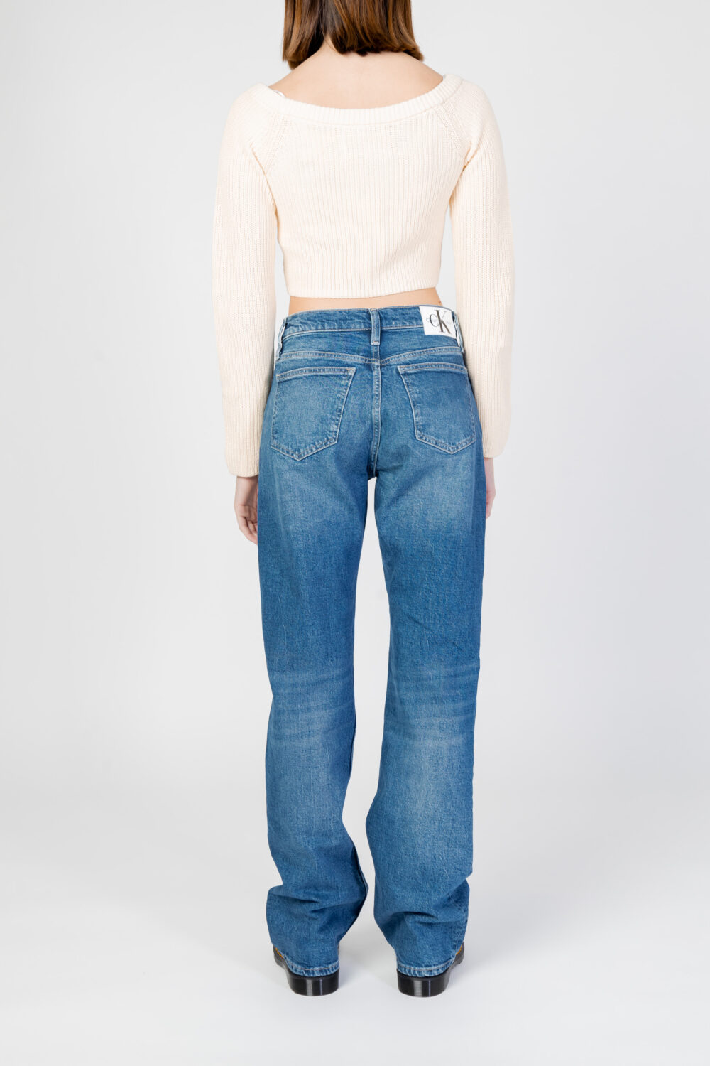 Jeans mom Calvin Klein Jeans authentic bootcut Denim - Foto 7