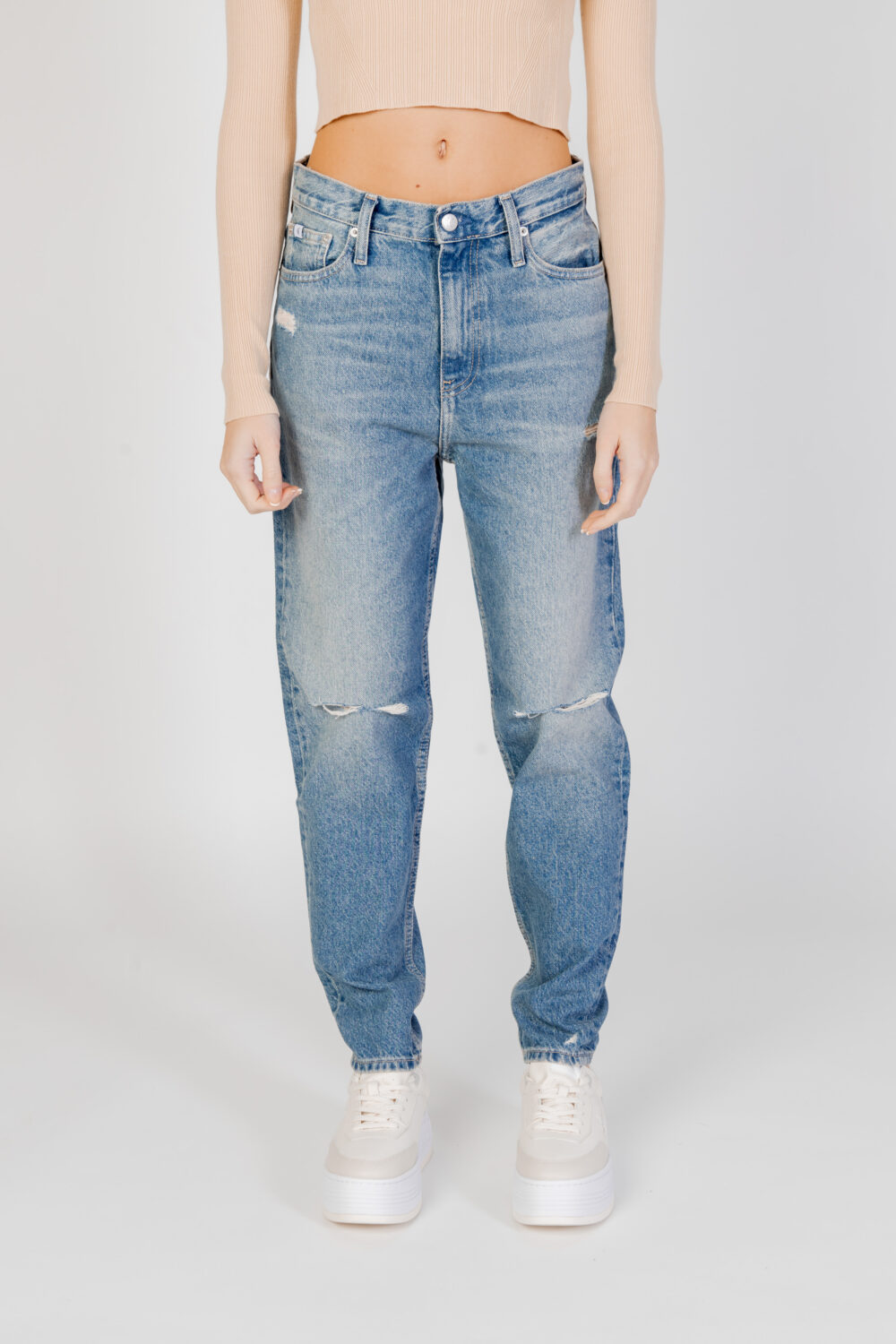 Jeans mom Calvin Klein Jeans Denim - Foto 5