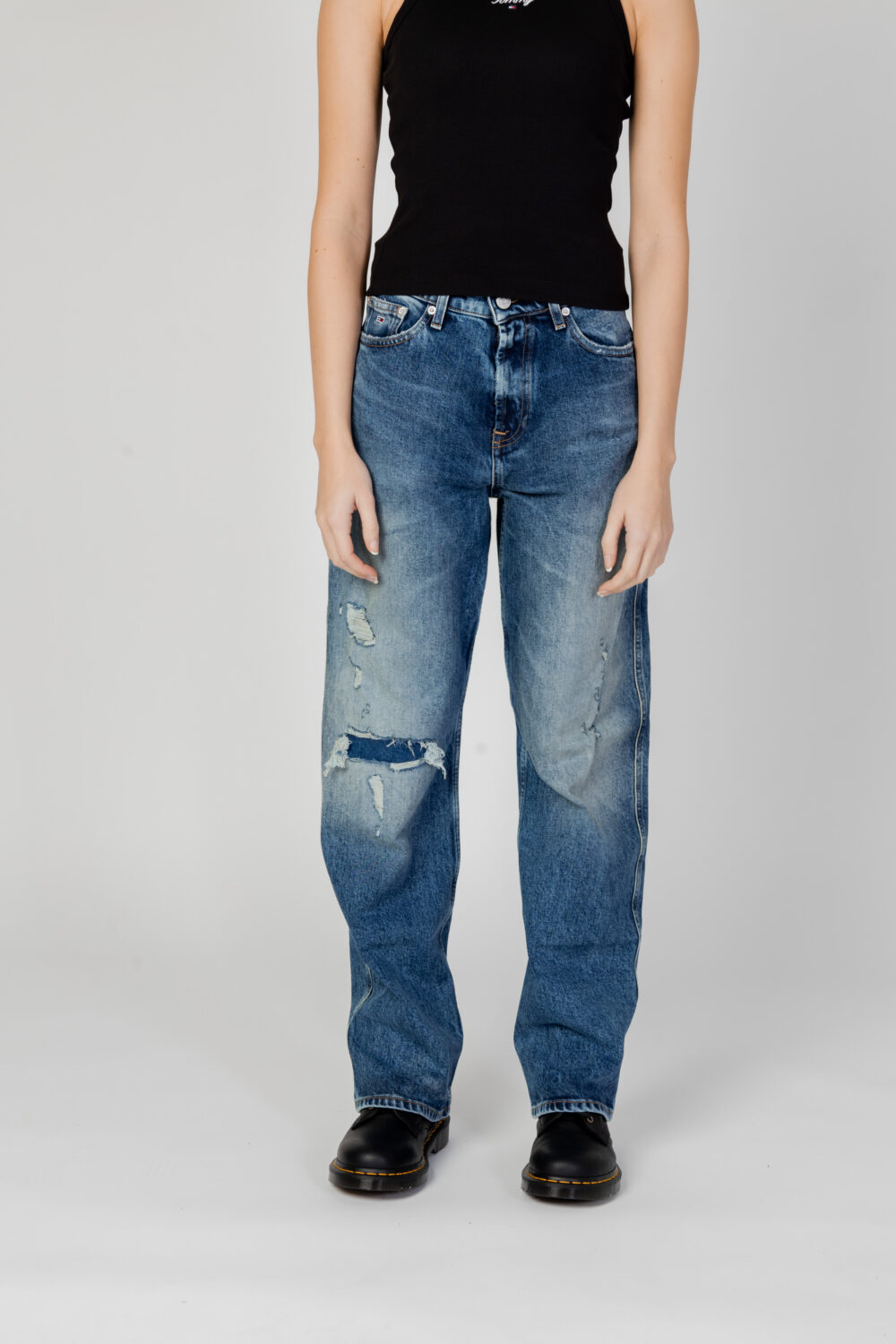 Jeans mom Tommy Hilfiger Jeans betsy md ls ah7130 Denim - Foto 6