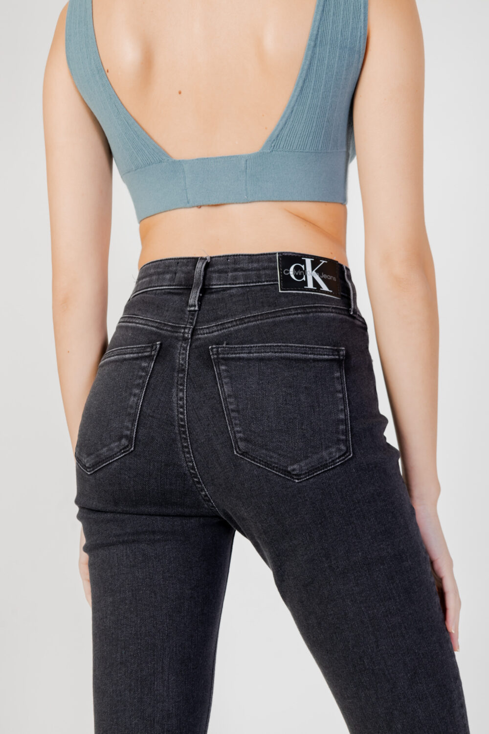 Jeans skinny Calvin Klein Jeans high rise Black Jeans - Foto 4