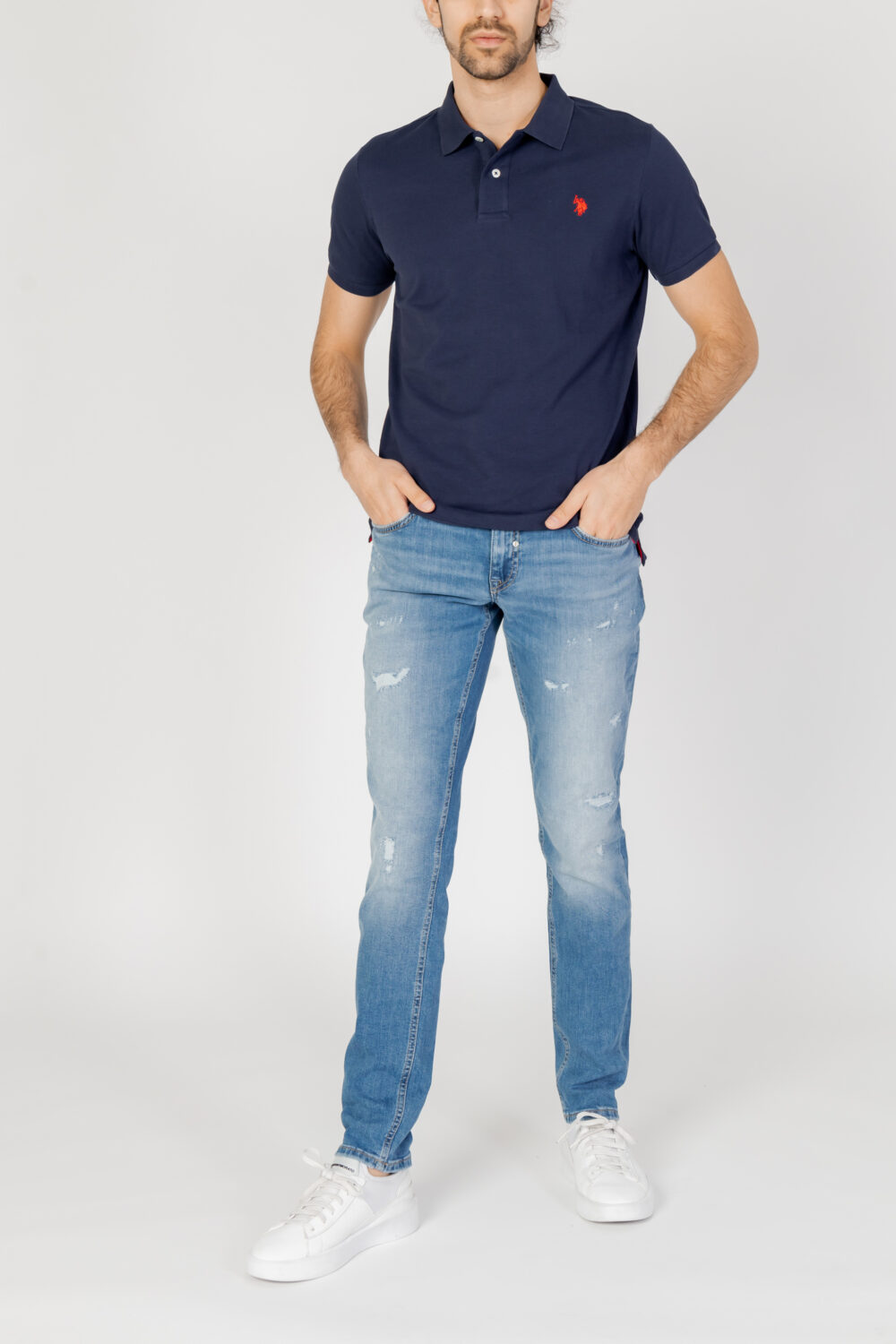 Jeans Tapered Antony Morato ozzy Denim chiaro - Foto 5