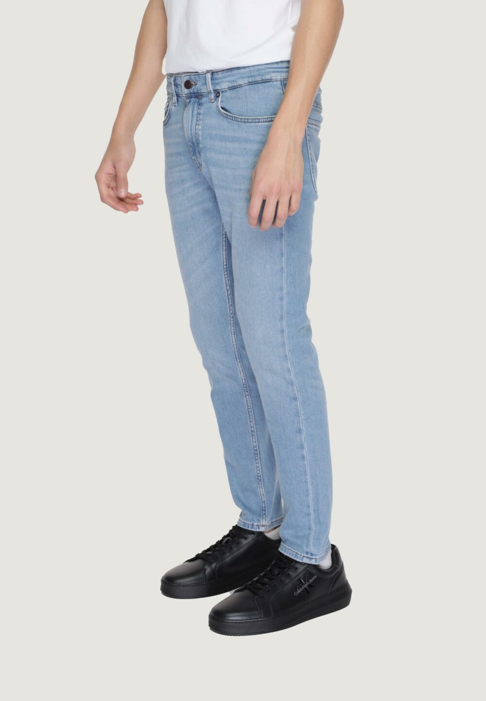 Jeans Tapered Boss delano bc-c 10253228 02 Denim chiaro - Foto 3