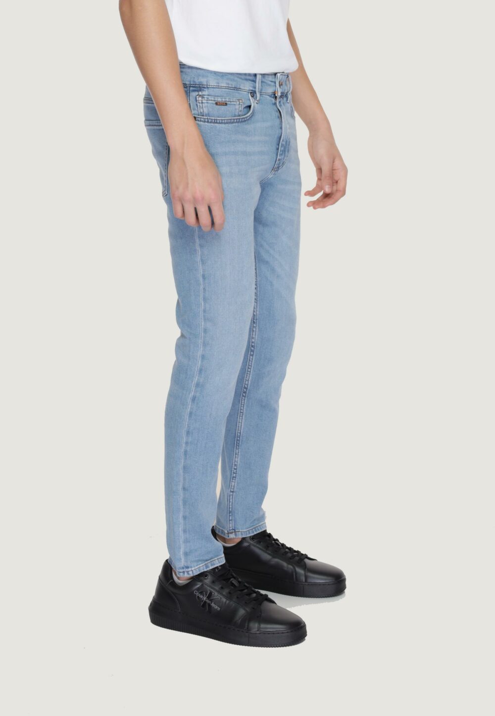 Jeans Tapered Boss delano bc-c 10253228 02 Denim chiaro - Foto 4