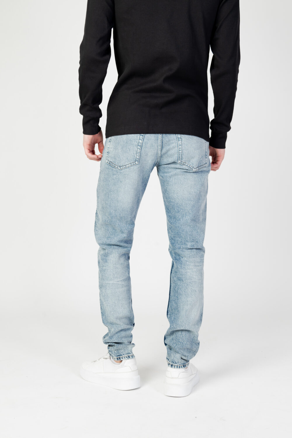 Jeans Tapered Calvin Klein Jeans slim Denim chiaro - Foto 3