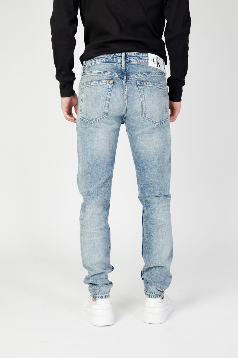 Jeans Tapered Calvin Klein Jeans slim Denim chiaro - Foto 7