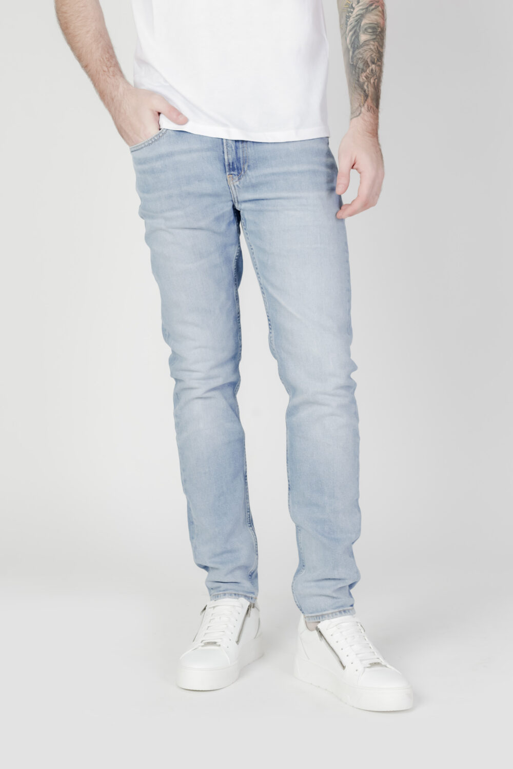 Jeans Tapered Calvin Klein Jeans taper Denim chiaro - Foto 1