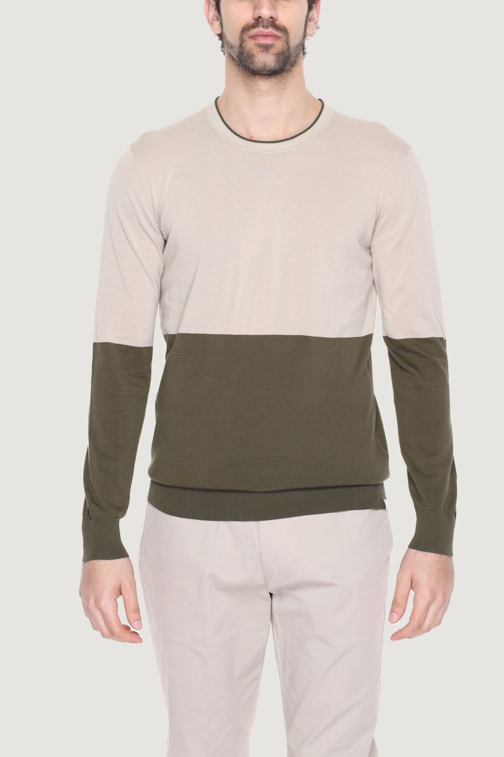 Maglia Liu-Jo giro longstripe Beige - Foto 1