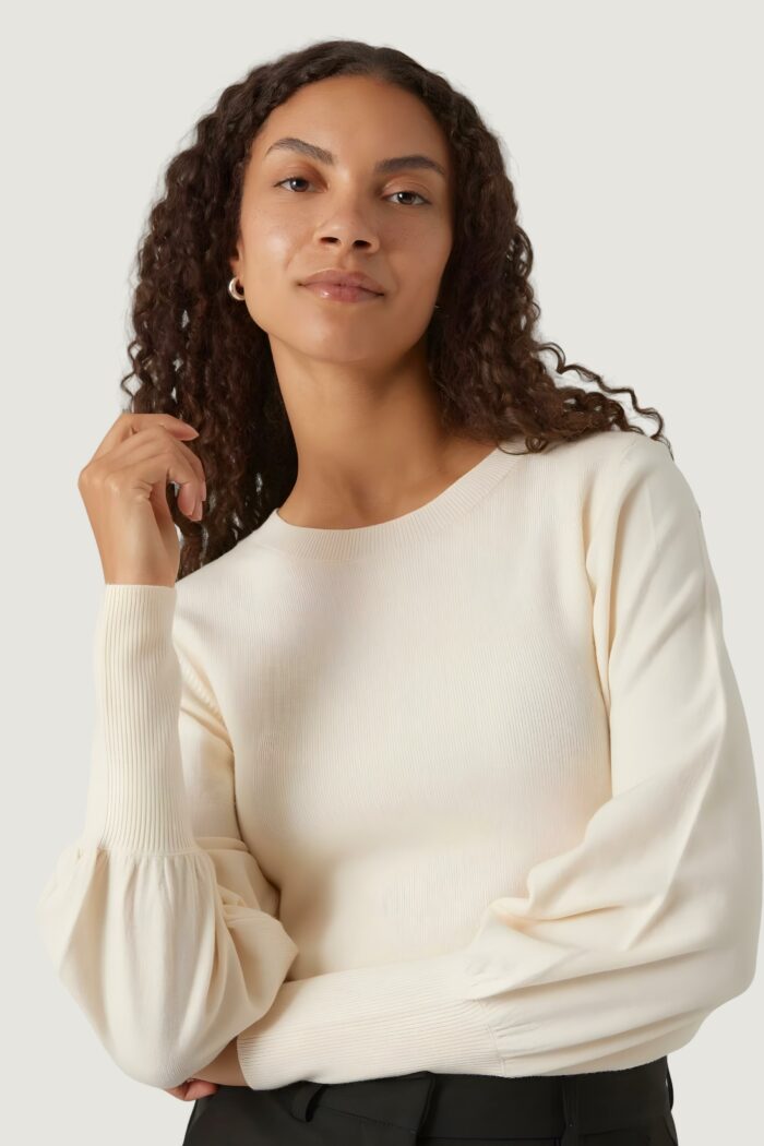 Maglia Vero Moda vmhollykarispuff ls o-neck ga boo Beige