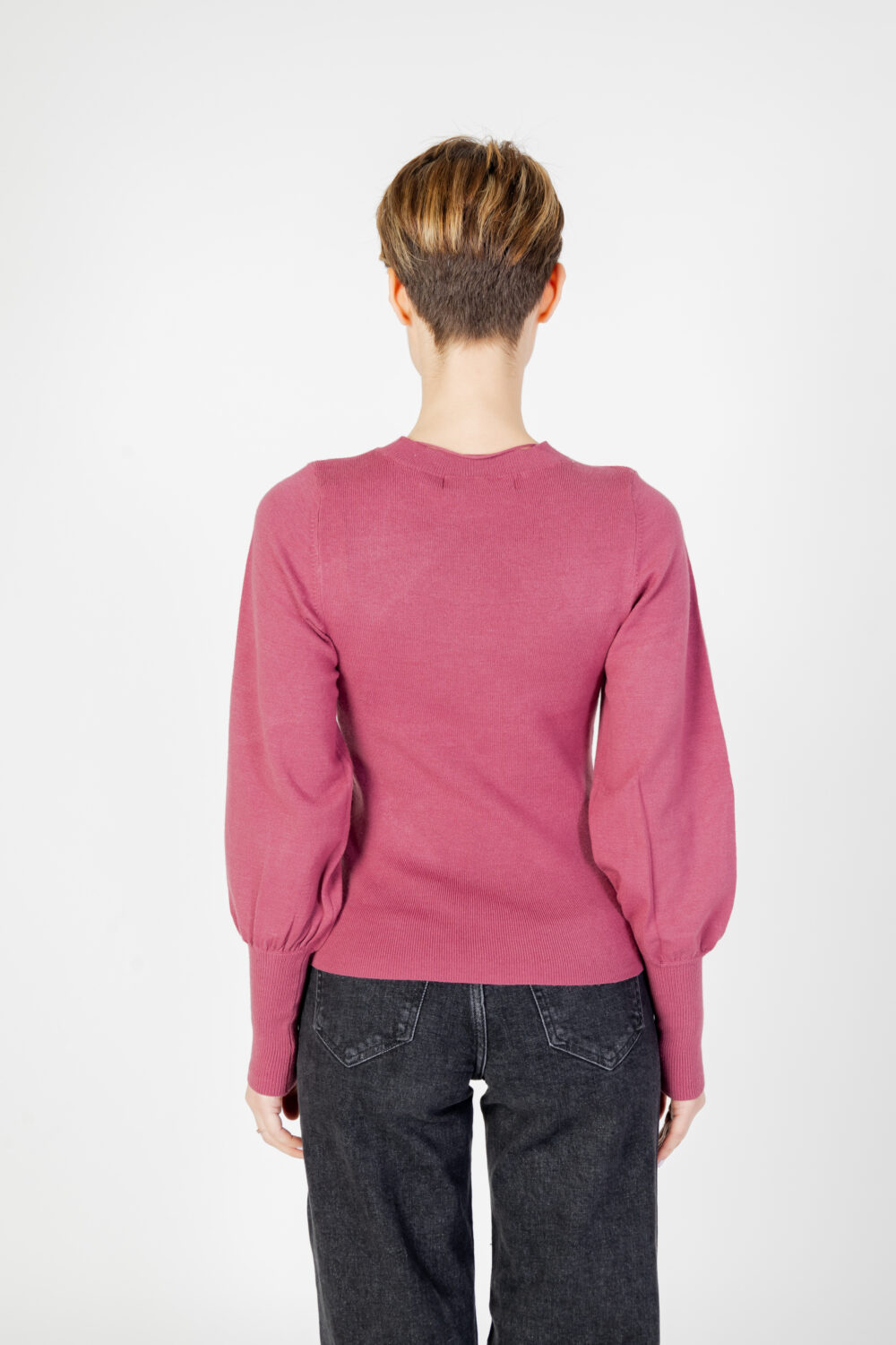 Maglia Vero Moda vmhollykarispuff ls o-neck ga boo Viola - Foto 3