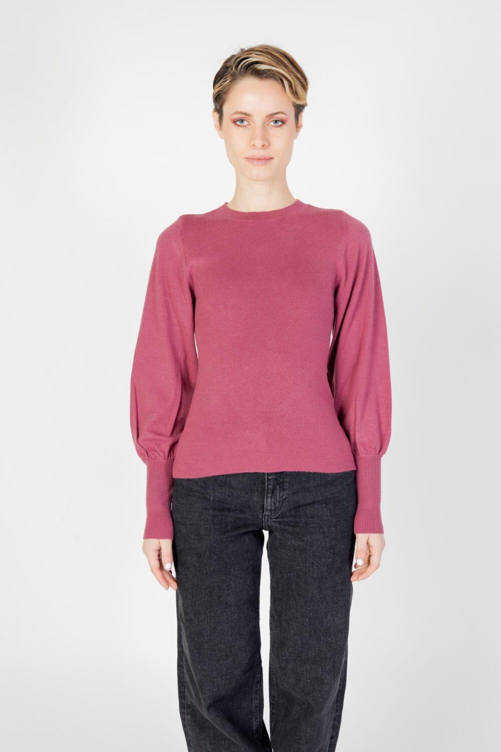 Maglia Vero Moda vmhollykarispuff ls o-neck ga boo Viola - Foto 6