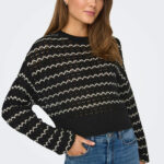 Maglione Only onlasa ls o-neck cc Nero - Foto 1