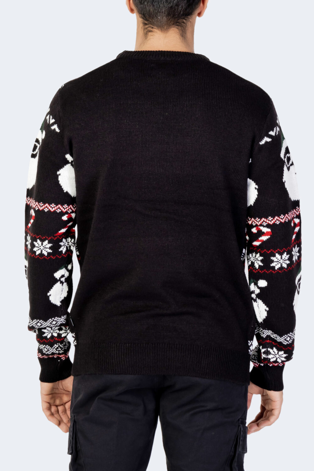 Maglione Only & Sons onsxmas santa jaq reg crew knit 3994 Nero - Foto 4