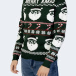 Maglione Only & Sons onsxmas santa jaq reg crew knit 3994 Verde - Foto 1