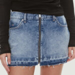 Minigonna Tommy Hilfiger Jeans sophie zip lw mn Denim - Foto 1