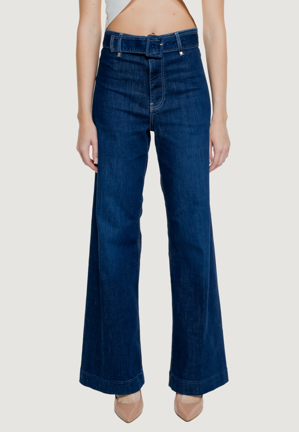 Jeans bootcut Guess dakota seamless Denim scuro - Foto 5