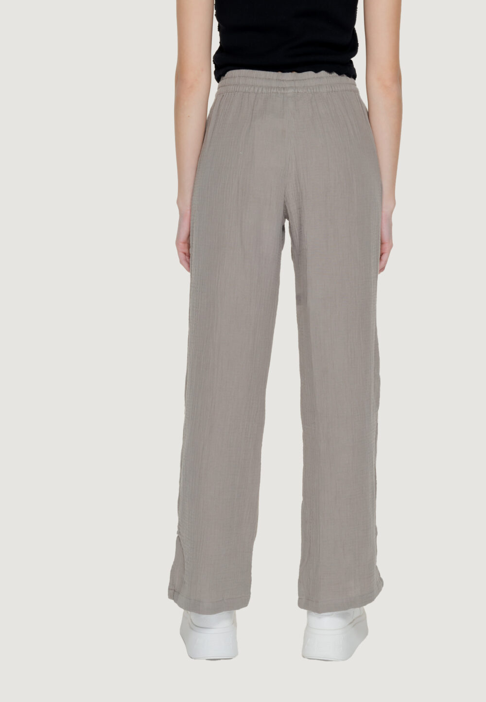 Pantaloni a palazzo Jacqueline de Yong jdytheis life wide slit pant wvn noos Beige scuro - Foto 2