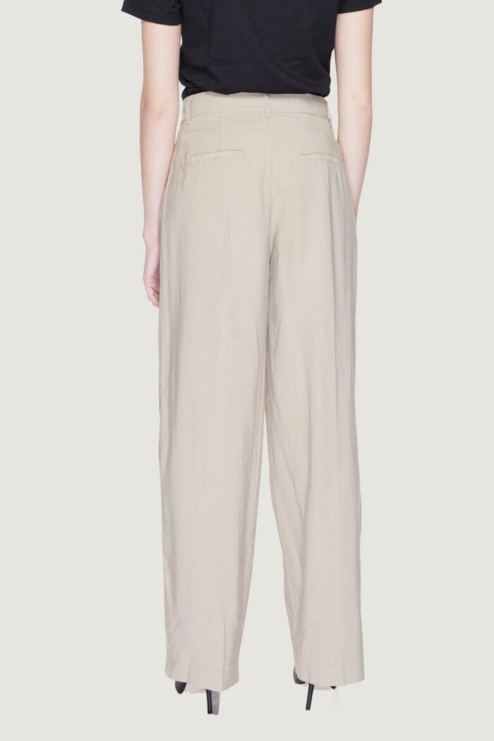 Pantaloni a palazzo Only onlaris life hw wide tlr Beige