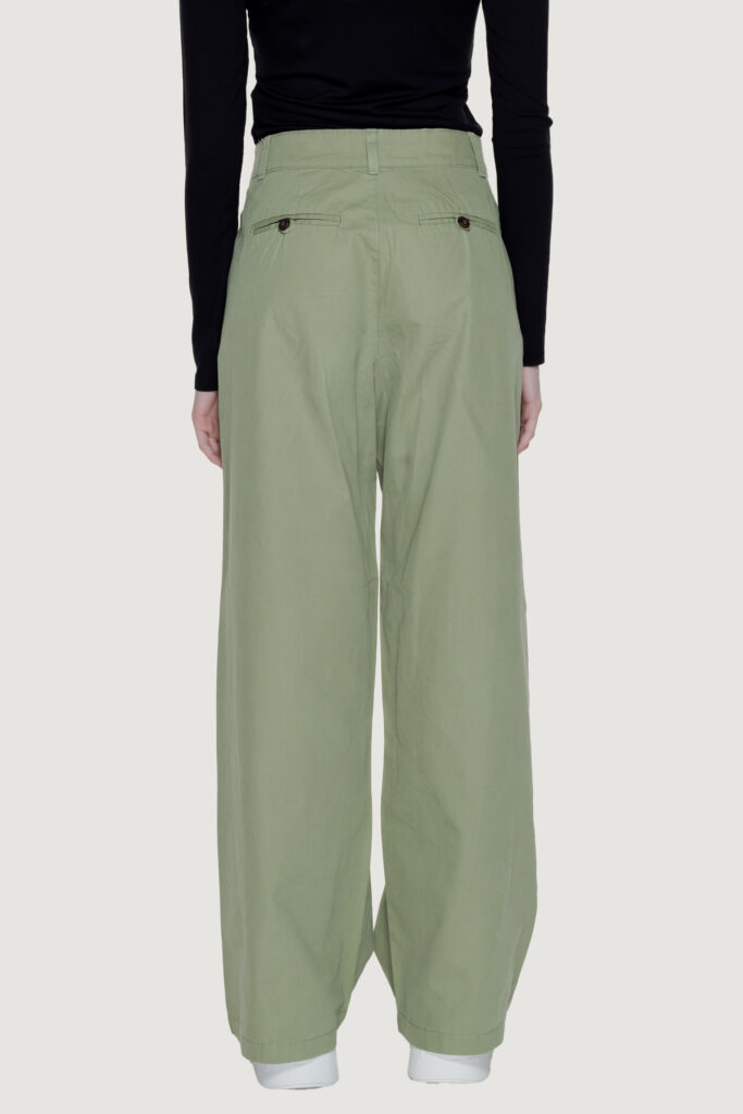 Pantaloni a palazzo Only onlettie hw pleat wide cc Verde Oliva