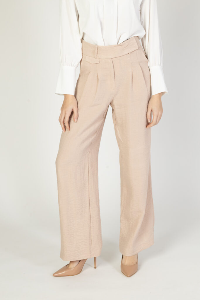 Pantaloni a palazzo Vero Moda vmgimana hw wide wvn btq Rosa Cipria