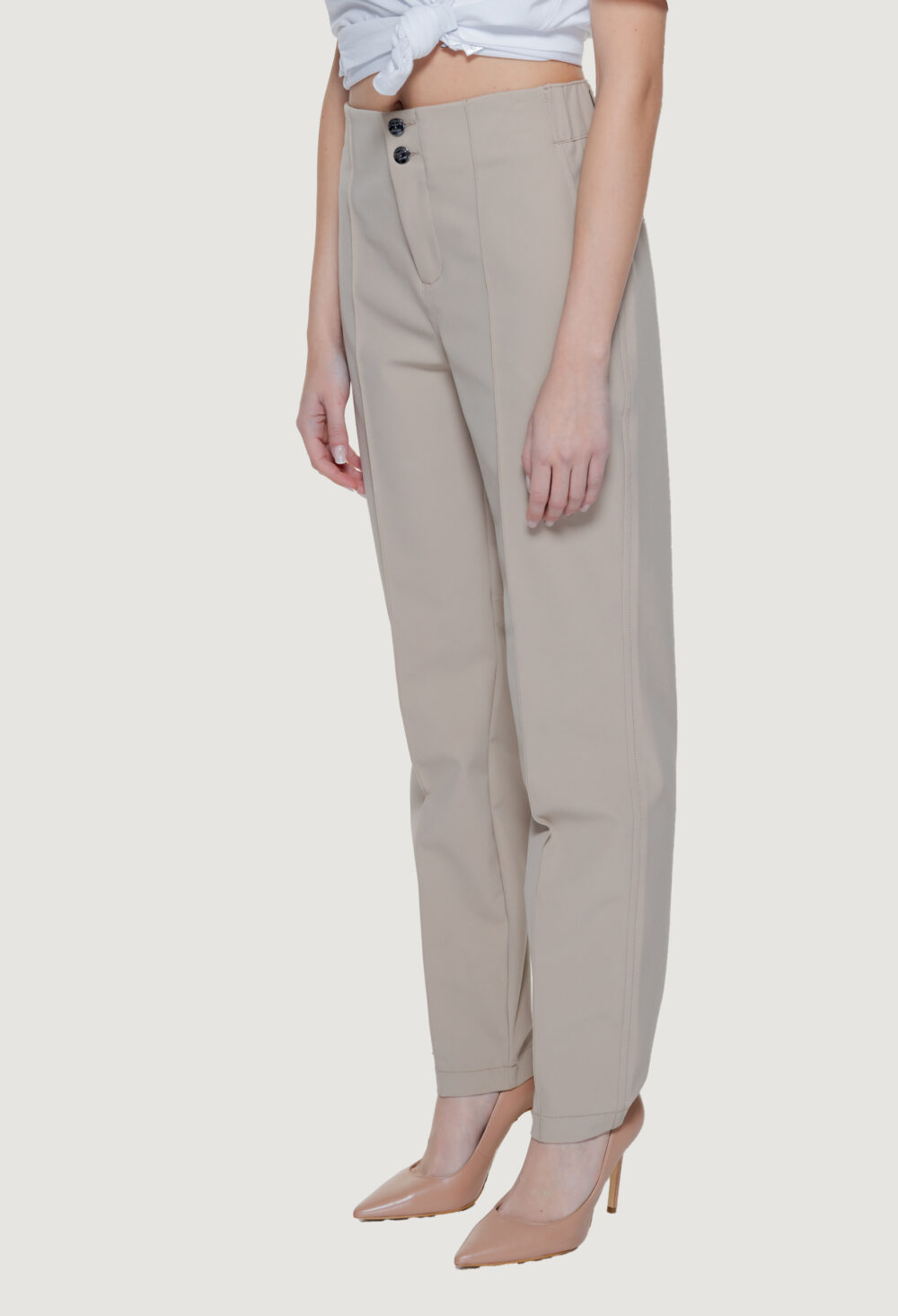 Pantaloni a sigaretta Street One Beige chiaro - Foto 3