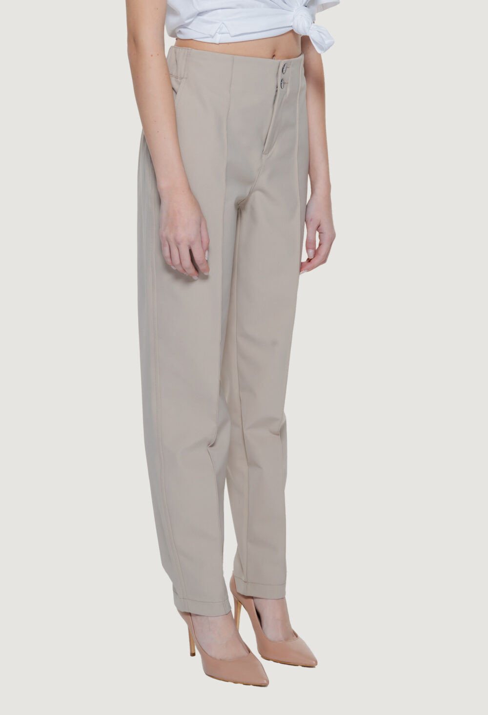 Pantaloni a sigaretta Street One Beige chiaro - Foto 4