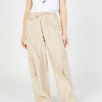 Pantaloni Only onlzely mw wide cargo Beige - Foto 1