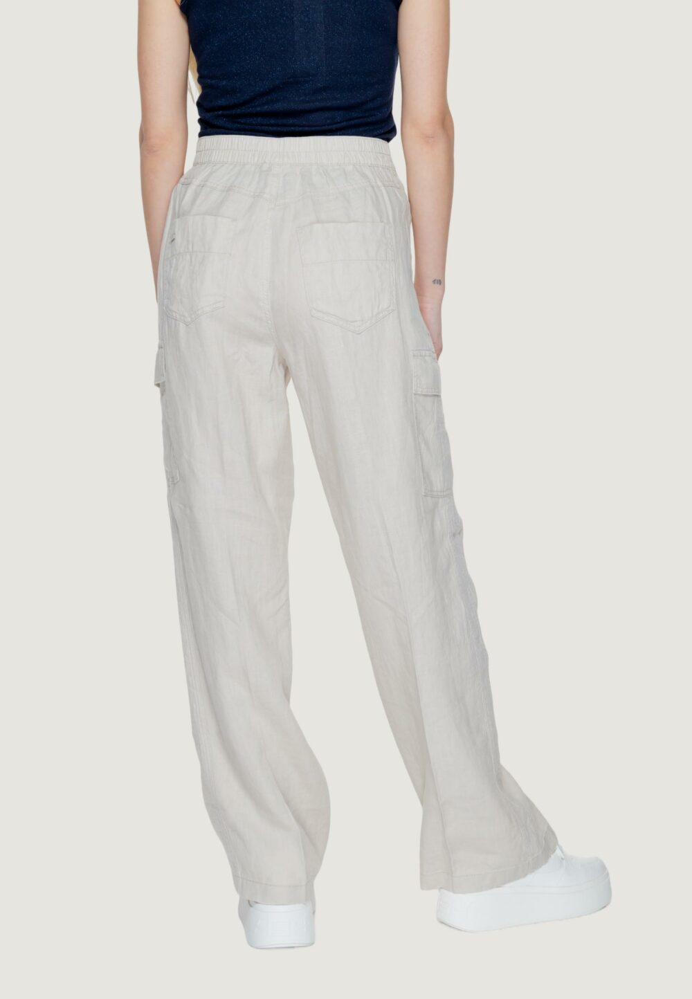 Pantaloni bootcut Street One Beige - Foto 2