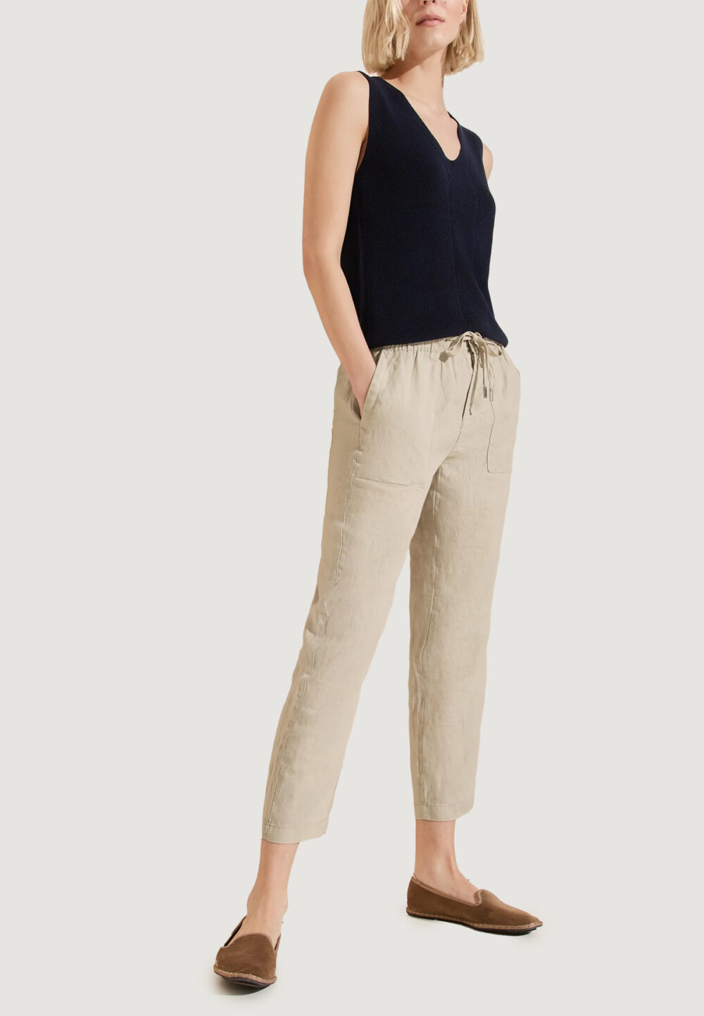 Pantaloni regular Street One Beige - Foto 3