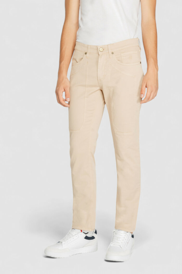 Pantaloni slim Jeckerson john 5 Beige