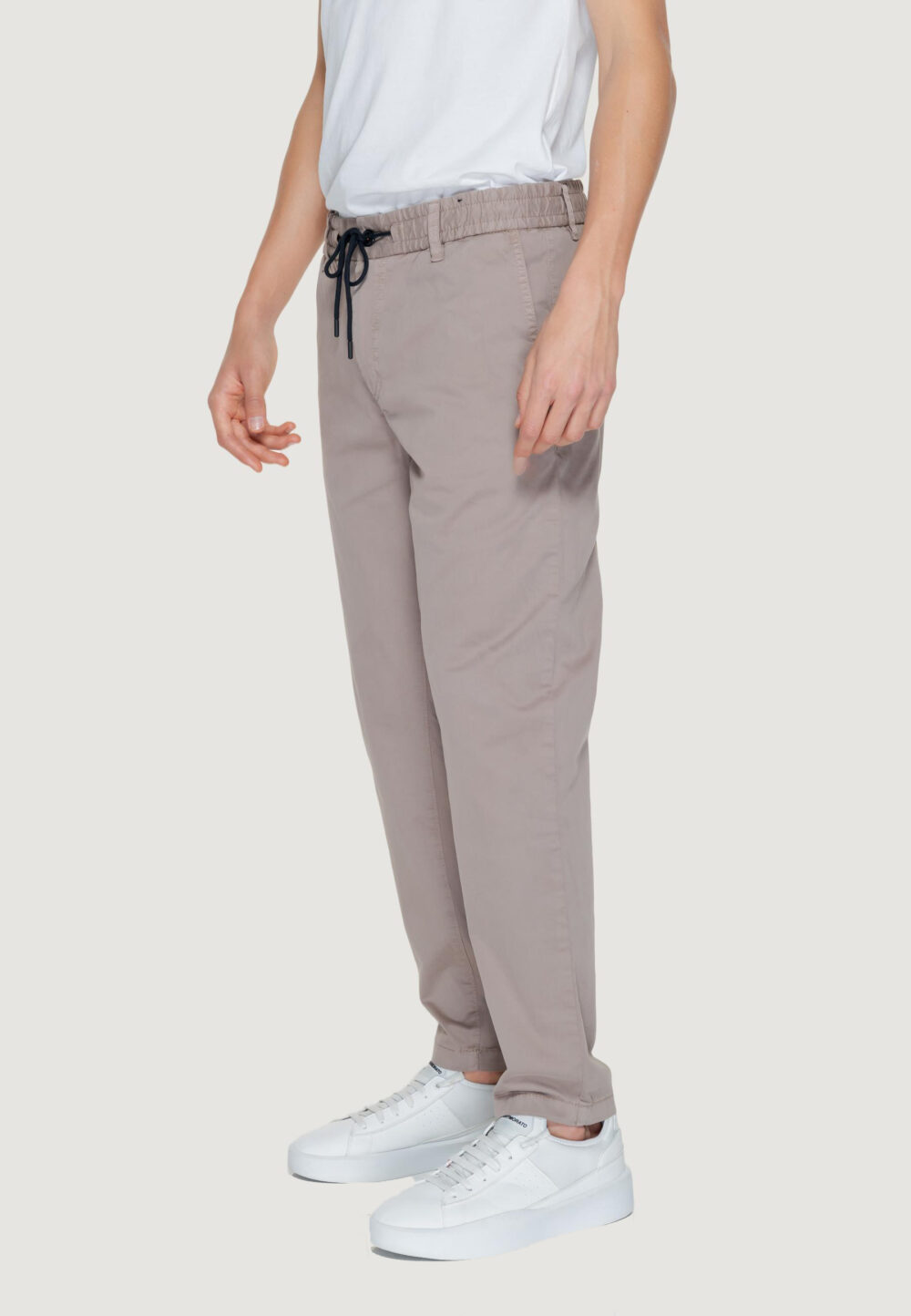 Pantaloni tapered Boss chino-tapered-ds-2 10248647 01 Marrone - Foto 4