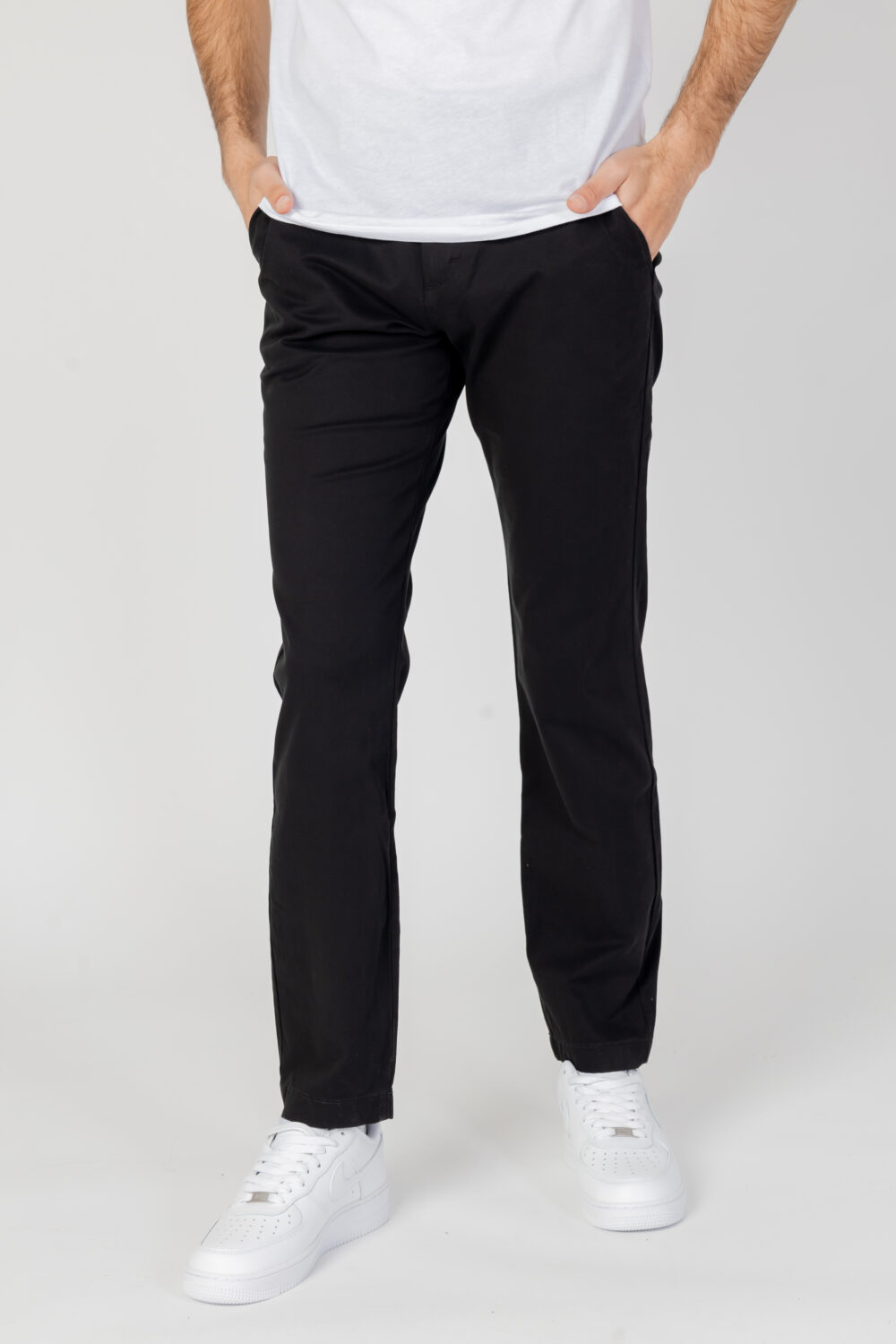 Pantaloni tapered Tommy Hilfiger Jeans austin chino Nero - Foto 1