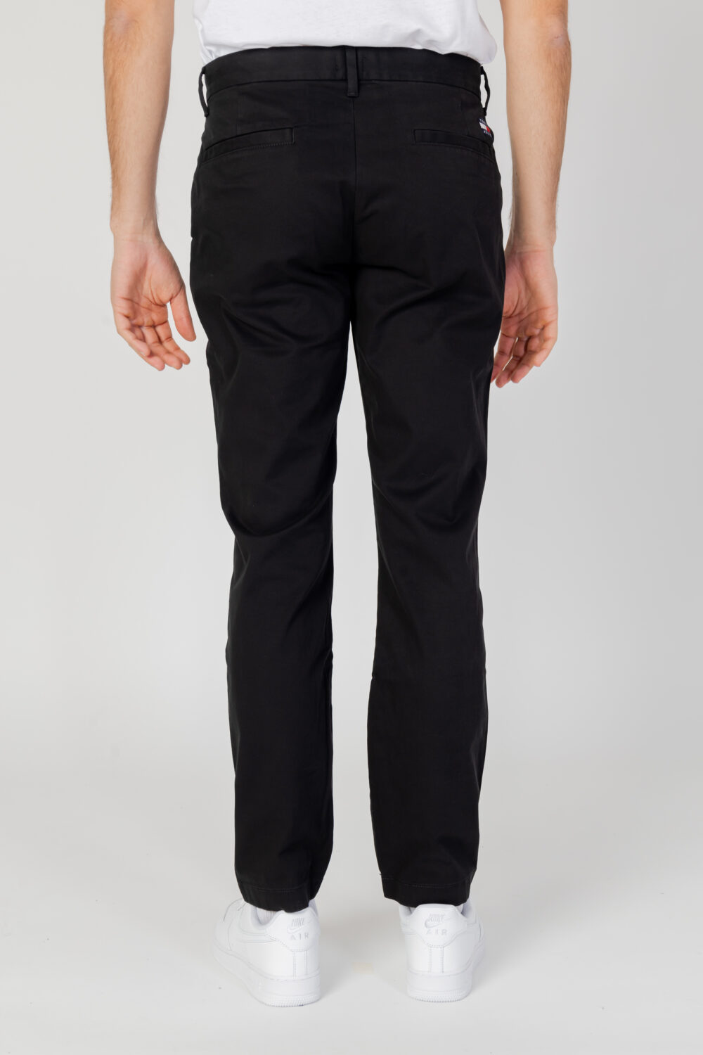 Pantaloni tapered Tommy Hilfiger Jeans austin chino Nero - Foto 7