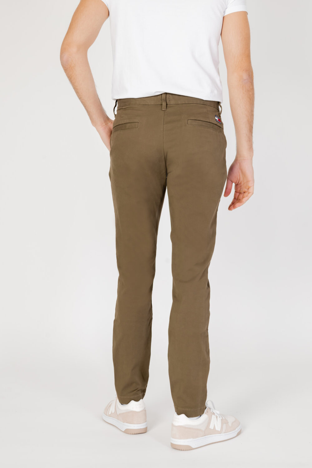 Pantaloni tapered Tommy Hilfiger Jeans austin chino Verde Oliva - Foto 2