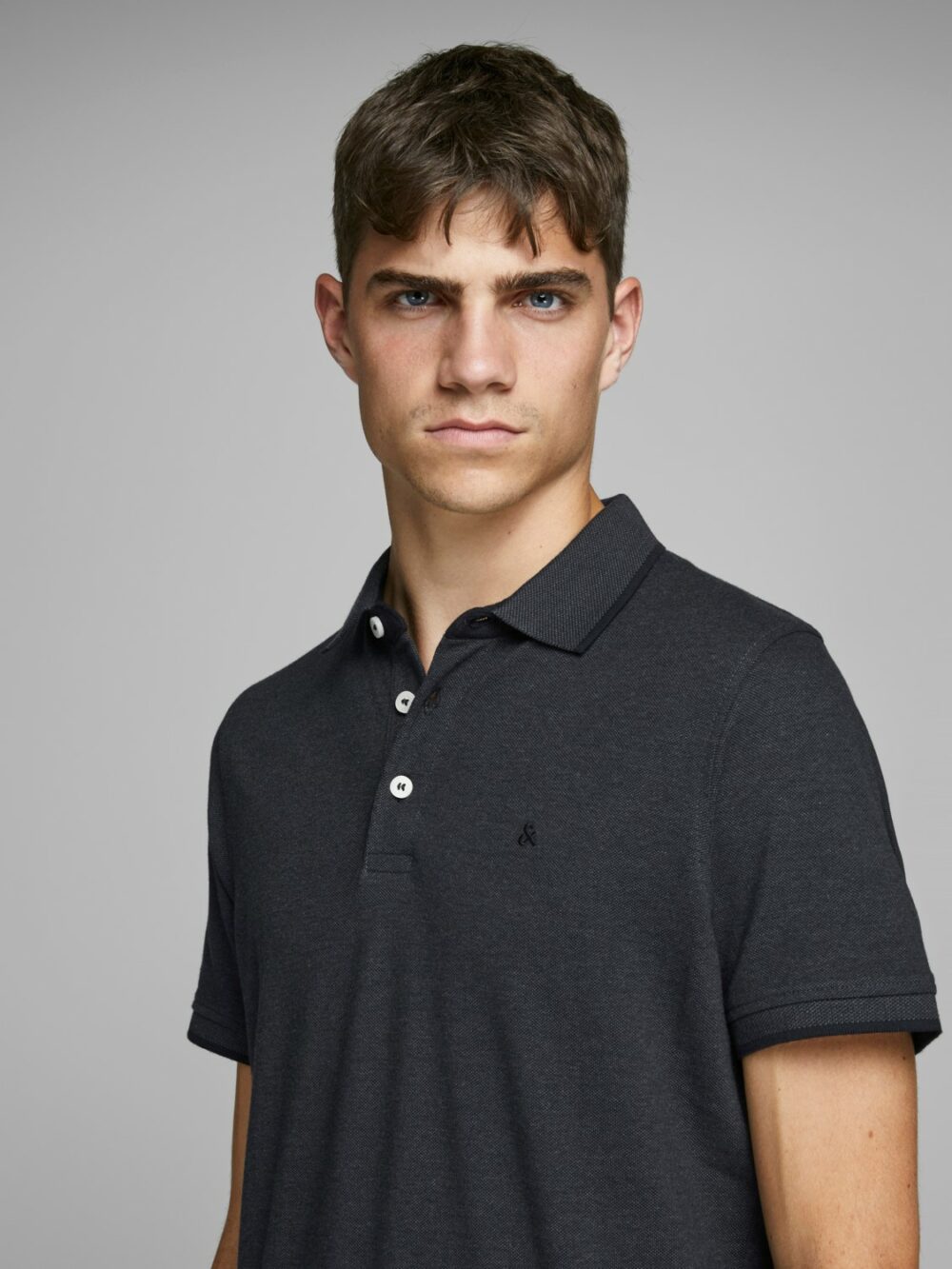 Polo manica corta Jack Jones jjepaulos ss noos Grigio Scuro - Foto 3