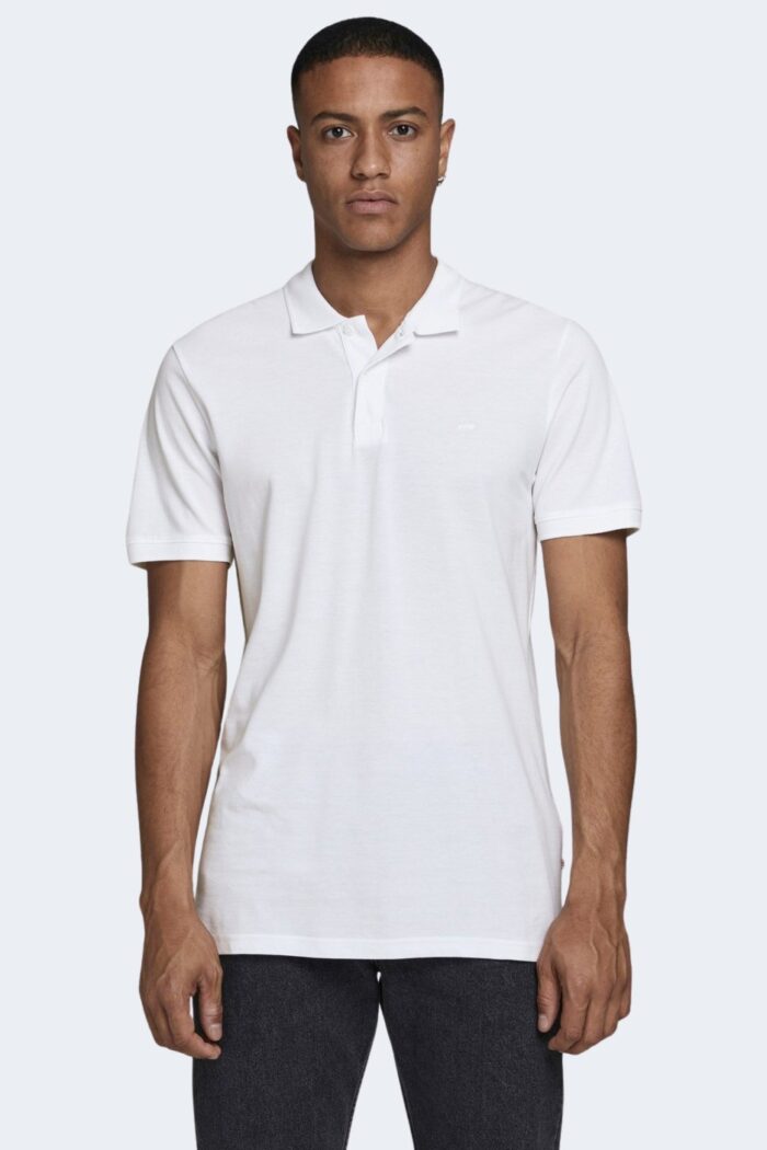 Polo manica corta Jack Jones noos – jjebasic polo ss noos Bianco