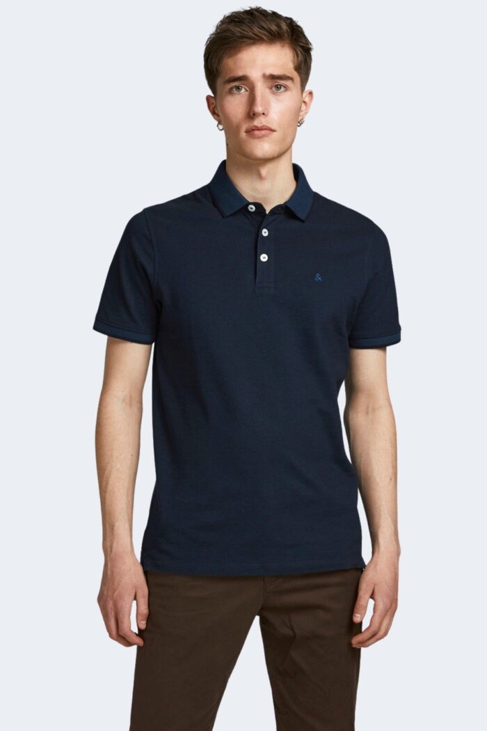 Polo manica corta Jack Jones  jjepaulos polo ss noos  Blue scuro