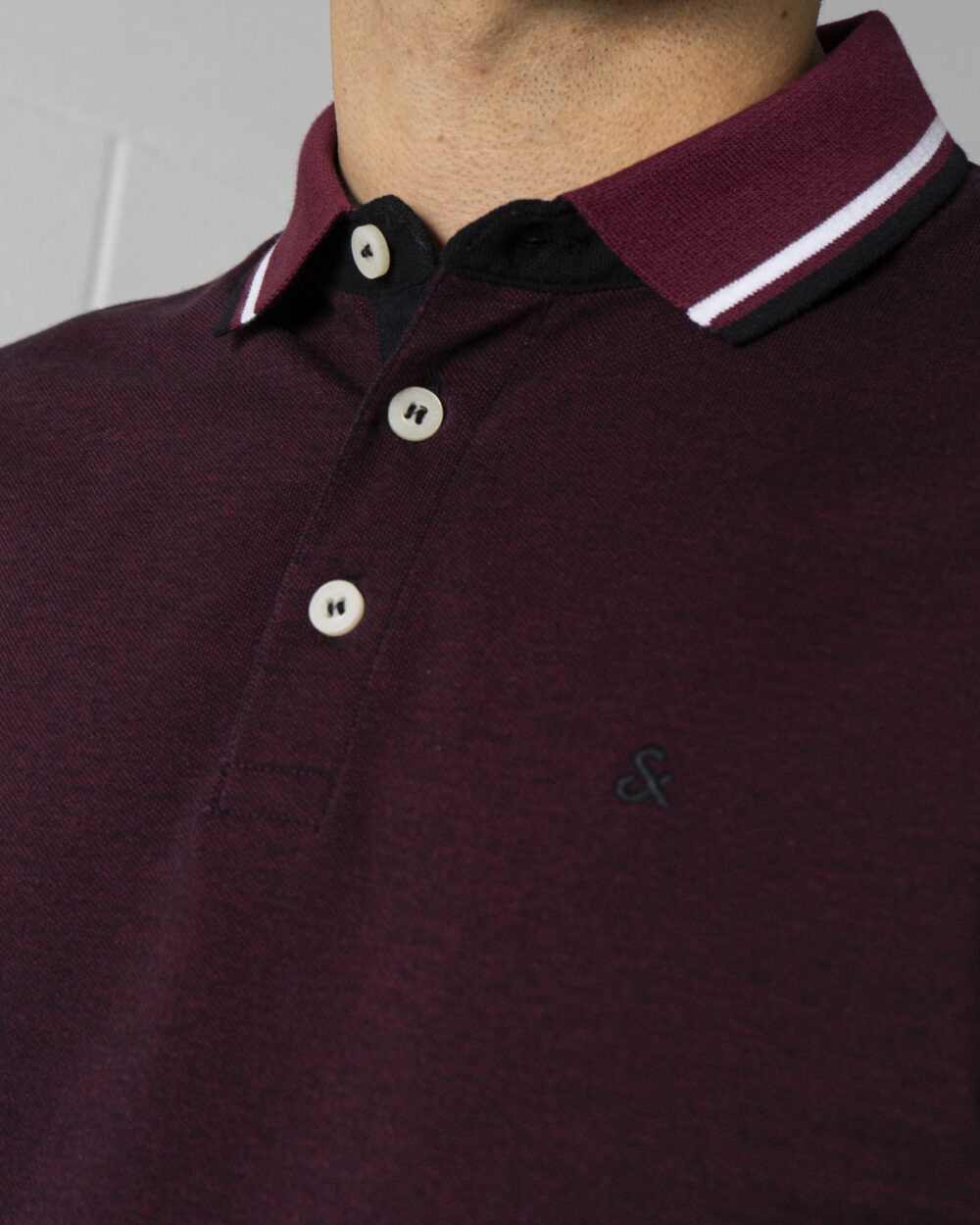 Polo manica corta Jack Jones jjepaulos polo ss noos Bordeaux - Foto 3