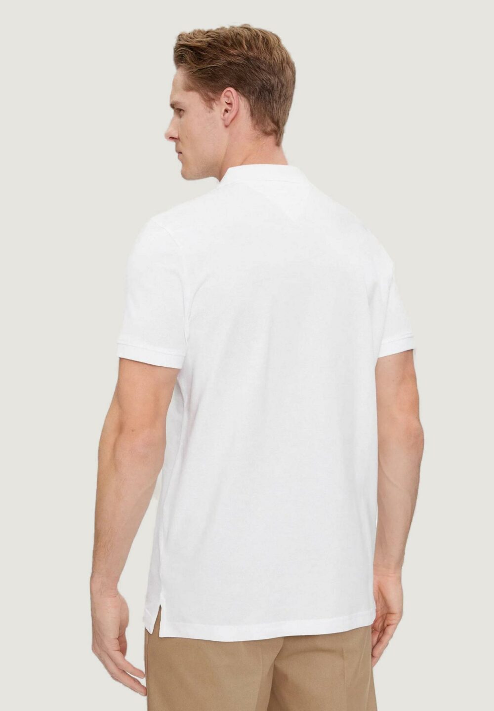 Polo manica corta Tommy Hilfiger Jeans slim placket Bianco - Foto 3