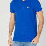 Polo manica corta Tommy Hilfiger Jeans slim placket Blu - Foto 1