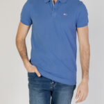 Polo manica corta Tommy Hilfiger Jeans slim placket Indigo - Foto 1