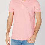 Polo manica corta Tommy Hilfiger Jeans slim placket Rosa - Foto 1