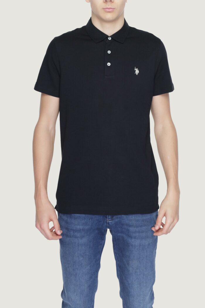 Polo manica corta U.S. Polo Assn. art Nero