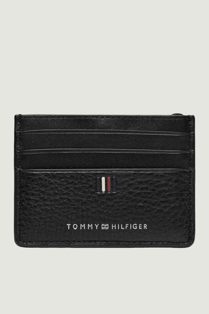 Portacarte Tommy Hilfiger central cc Nero