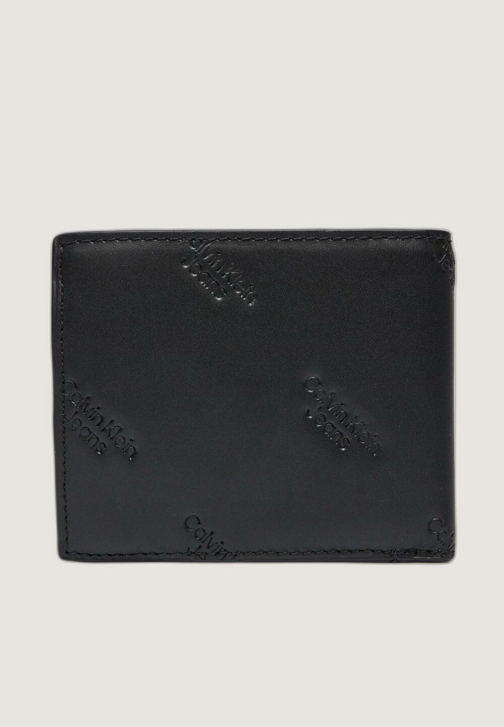 Portafoglio con portamonete Calvin Klein logo print bifold w/ coin Nero - Foto 2