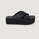 Sandali Calvin Klein Jeans flatform cross mg uc Nero - Foto 1